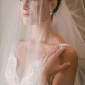 bride smiling