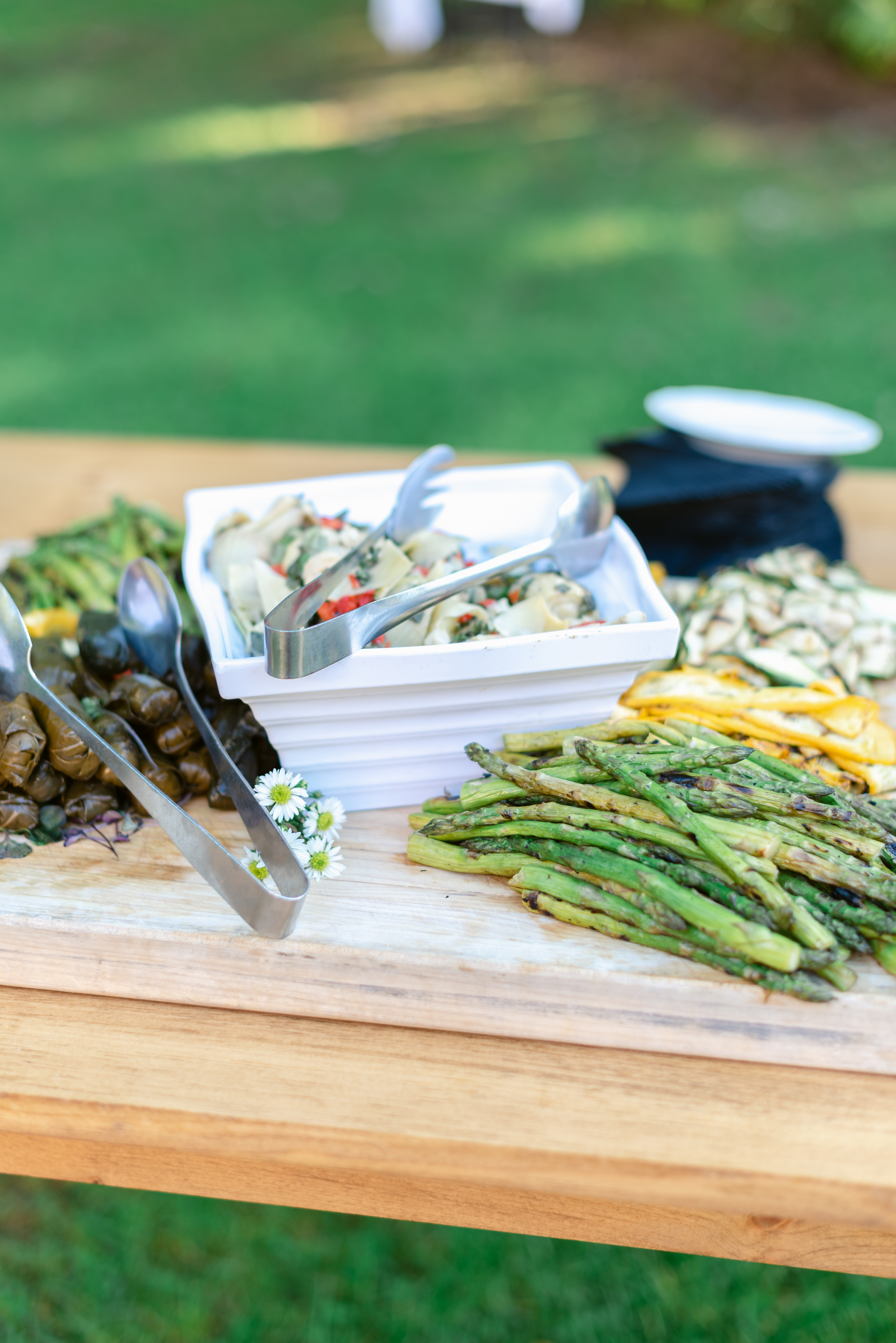 closeup of a vegetable platter